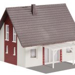 130318 Faller Einfamilienhaus, weinrot - Afbeelding 3
