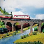 222586 Faller 2 Viaduktbrücken, gebogen