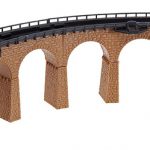 222586 Faller 2 Viaduktbrücken, gebogen - Afbeelding 2