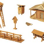 272532 Faller Jagdhütte mit Hochsitz - Afbeelding 2