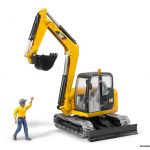 2466 Bruder Cat Minibagger mit Bauarbeiter - Afbeelding 3