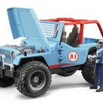 2541 Bruder Jeep Cross Country racer blau mit Rennf. - Afbeelding 3