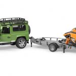2594 Bruder Land Rover Defender met sneeuwscooter 1:16 - Afbeelding 4
