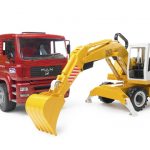 2751 Bruder MAN TGA Kipper+Liebherr Schaufelbagger - Afbeelding 2