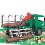 2769 Bruder MAN TGA Holztransport-LKW mit Ladekran