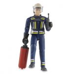 60100 Bruder bworld Feuerwehrmann, Helm, Handsch.,etc