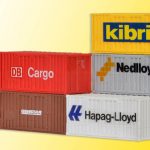 10924 Kibri H0 20-Fuß-Container, 6 Stück - Afbeelding 3