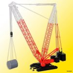 13013 Kibri H0 LIEBHERR Raupenkran mit Gittermast