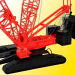 13013 Kibri H0 LIEBHERR Raupenkran mit Gittermast - Afbeelding 2