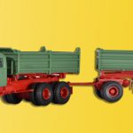 14063 Kibri H0 MAGIRUS DEUTZ 230 D 26 AK mit Kippanhänger - Afbeelding 2