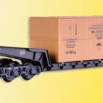 16510 Kibri H0 Waggon UNION Schienentiefladewagen Uaai 819mit Übersee Holzkiste - Afbeelding 2