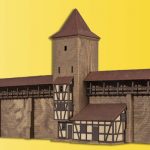 37108 Kibri N Wehrturm mit Mauer in Rothenburg - Afbeelding 2