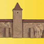 37108 Kibri N Wehrturm mit Mauer in Rothenburg - Afbeelding 3