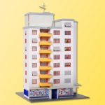 37120 Kibri N Hochhaus mit Ladengeschäft
