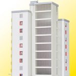 37120 Kibri N Hochhaus mit Ladengeschäft - Afbeelding 2