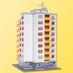 37120 Kibri N Hochhaus mit Ladengeschäft - Afbeelding 5