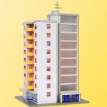 37120 Kibri N Hochhaus mit Ladengeschäft - Afbeelding 6