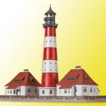 37300 Kibri N Leuchtturm Westerheversand mit 2 Nebengebäuden,Funktionsbausatz - Afbeelding 2