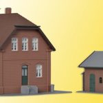 38190 Kibri H0 Siedlungshaus in Bottrop mit Nebengebäude - Afbeelding 3