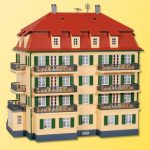 38354 Kibri H0 Mehrfamilienhaus mit Balkon