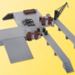 38620 Kibri H0 Deko-Set Laderampen mit Kran - Afbeelding 2
