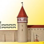 38914 Kibri H0 Stadtmauer mit Fachwerkturm in Weil