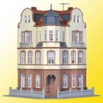 39100 Kibri H0 Eckhaus Diplomatenvilla in Bonn - Afbeelding 3