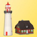 39153 Kibri H0 Leuchtturm Hiddensee mit Nebengebäude