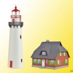 39153 Kibri H0 Leuchtturm Hiddensee mit Nebengebäude - Afbeelding 3