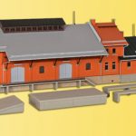 39462 Kibri H0 Güterhalle mit Lademaß und Freiladerampe - Afbeelding 2