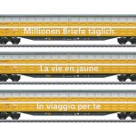 48059 Marklin Schiebewandwagen-Set"Post CH