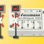 5060 Viessmann H0 Andreaskreuze mit Blinkelektronik, 2 Stück