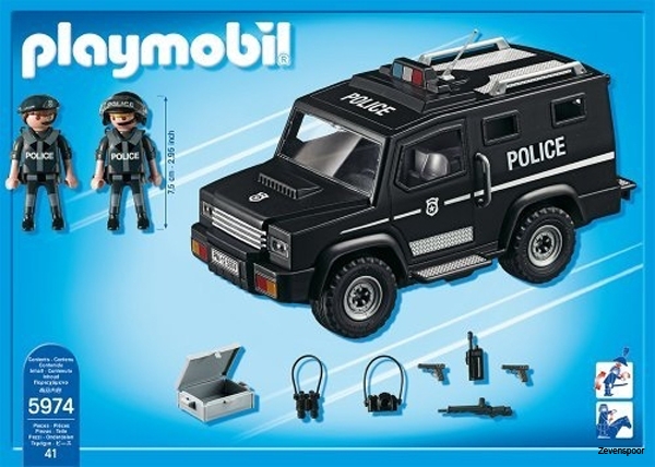 Legende pop resterend 5974 Playmobil® Politie auto speciale eenheid - Zevenspoor