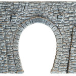 34937 Noch Tunnel-Portal 1-gleisig, 16 x 9 cm