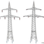 130898 Faller 2 Freileitungsmasten (110 kV) - Afbeelding 2
