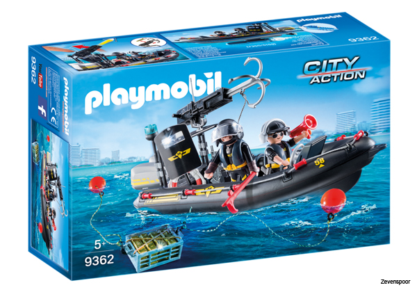 Chromatisch in plaats daarvan inrichting 9362 Playmobil® SIE-rubberboot - Zevenspoor