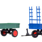 15702 Kibri H0 FENDT Gummiradwagen, 2 Stück - Afbeelding 2