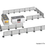 38626 Kibri H0 Gebäude-Container STRABAG mit LED-Beleuchtung - Afbeelding 2