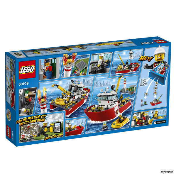 Soedan Hamburger Wederzijds 60109 LEGO® Brandweerboot - Zevenspoor