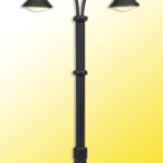 6409 Viessmann N Bahnsteigleuchte Baden-Baden, doppelt,2 LEDs warmweiß - Afbeelding 2