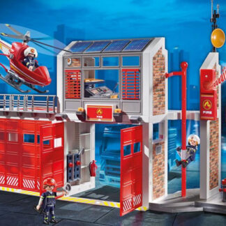 Aan het water paraplu ik ben verdwaald 9462 Playmobil® Grote brandweerkazerne met helicopter - Zevenspoor