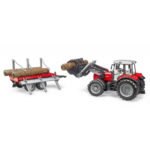 2046 Bruder Massey Ferguson 7480 mit Frontlader - Afbeelding 2