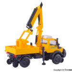 14991 Kibri H0 Zweiwege UNIMOG GleisBau mit Arbeitskranund Korb - Afbeelding 2
