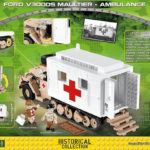 2518 Cobi Bouw Sets Ford V3000S Maultier Ambulance - Afbeelding 2