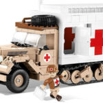 2518 Cobi Bouw Sets Ford V3000S Maultier Ambulance - Afbeelding 3