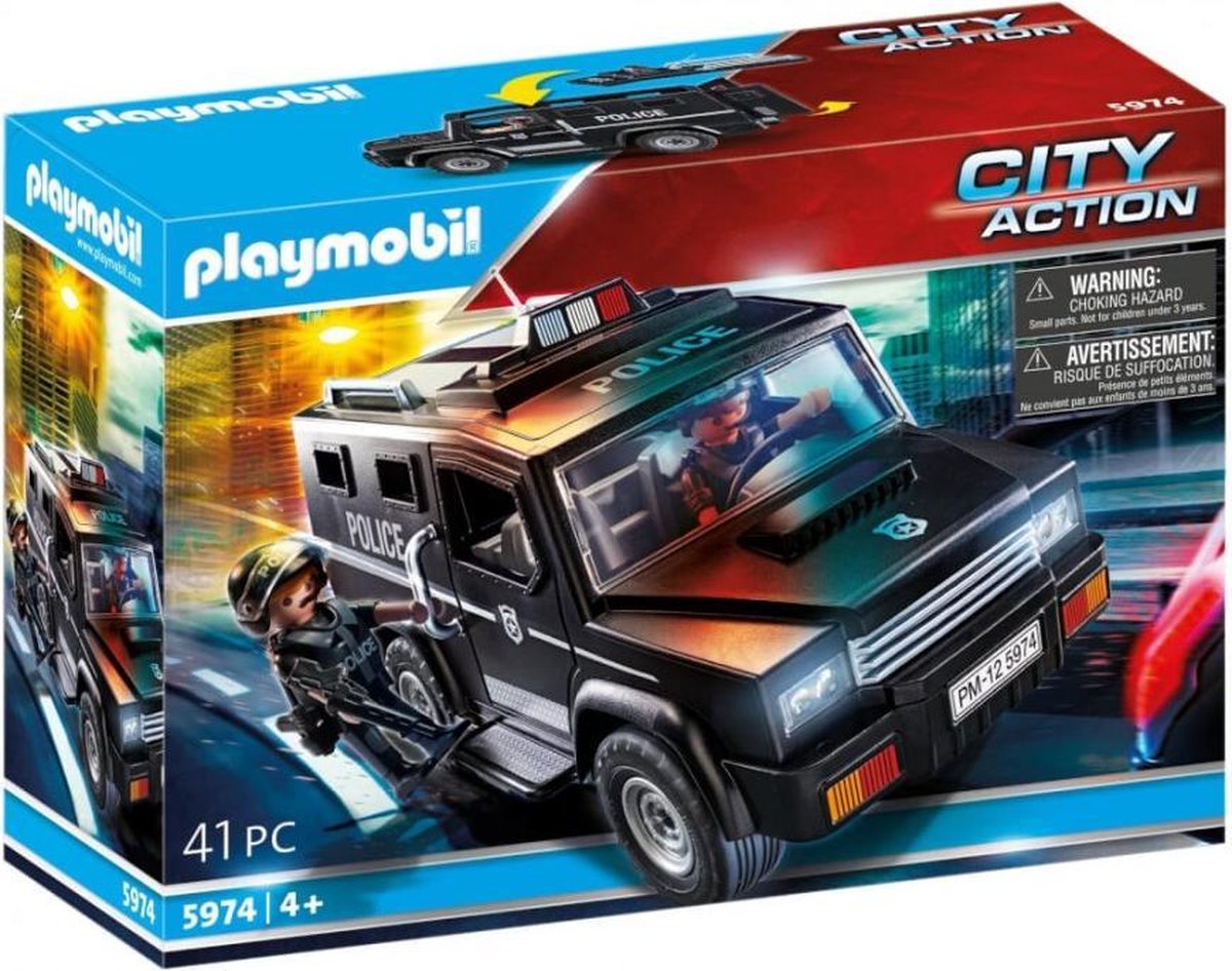 Legende pop resterend 5974 Playmobil® Politie auto speciale eenheid - Zevenspoor
