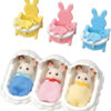 5532 Sylvanian Families Drieling konijnen set