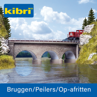 Kibri Bruggen/peilers/op-afritten