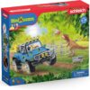 41464 Schleich Geländewagen mit Dino-Außenposten