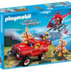 9518 Playmobil® Brandweer terreinwagen en helikopter - Afbeelding 2